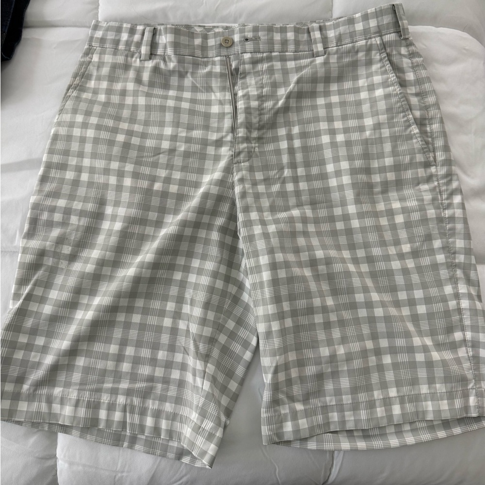 Nike Gray Flat Front Shorts Lightweight Golf